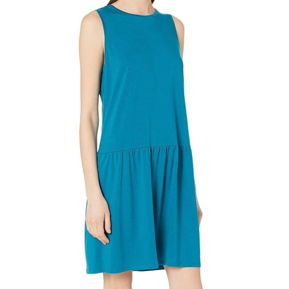 Eileen Fisher Drop Waist Jersey Dress, Medium